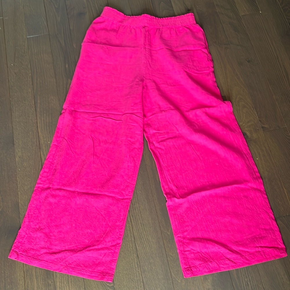 Twik - Linen viscose flowy trousers - L
